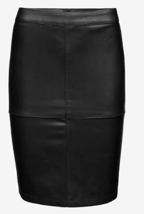 VILA Clothes rok zwart Vipen PU leer maat S - nieuw -, Maat 38/40 (M), Zwart, Vila, Nieuw