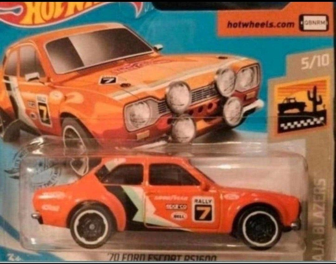 FORD ESCORT MK1 MEXICO RALLY.oudere hotwheels serie, Ophalen of Verzenden, Nieuw, Auto
