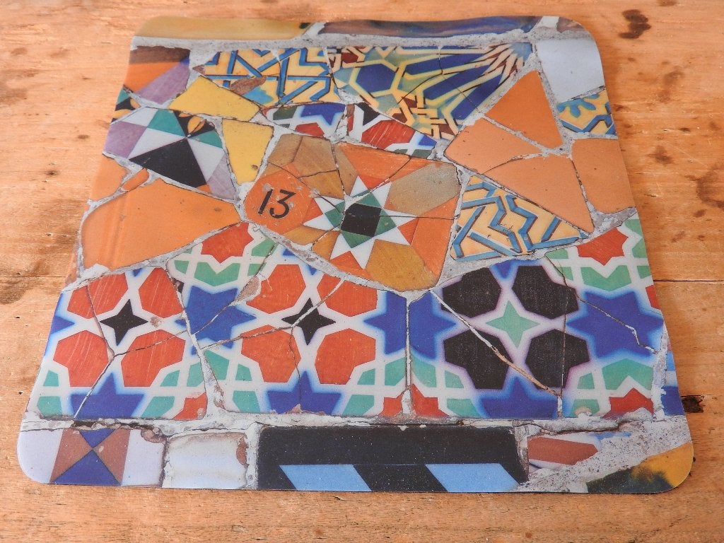 muismat Gaudí. 22,5 x 22,5 cm. In goede staat., Ophalen of Verzenden, Gebruikt