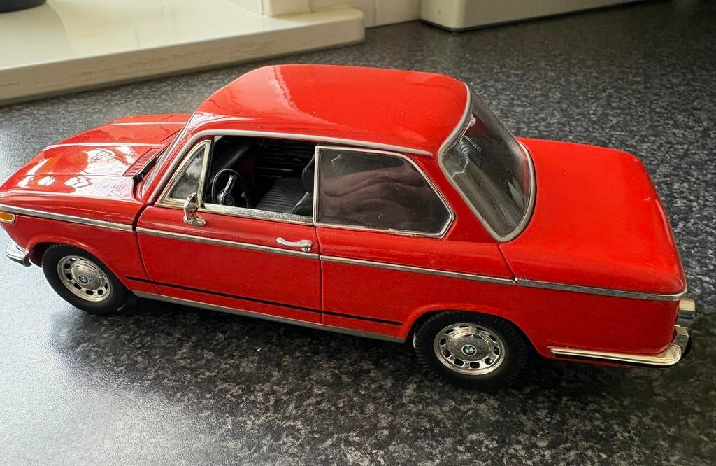 Anson BMW 2002 Tii Oranje, Schaal 1:18, Hobby en Vrije tijd, Modelauto's | 1:18, Ophalen of Verzenden, Gebruikt