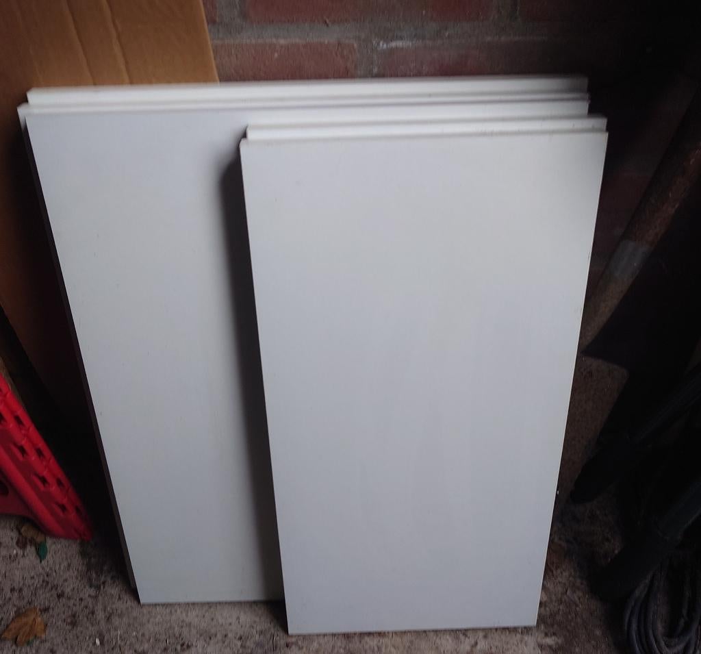 (Bribus) 5 witte keuken planken, Ophalen, Gebruikt, Wit, 50 tot 100 cm