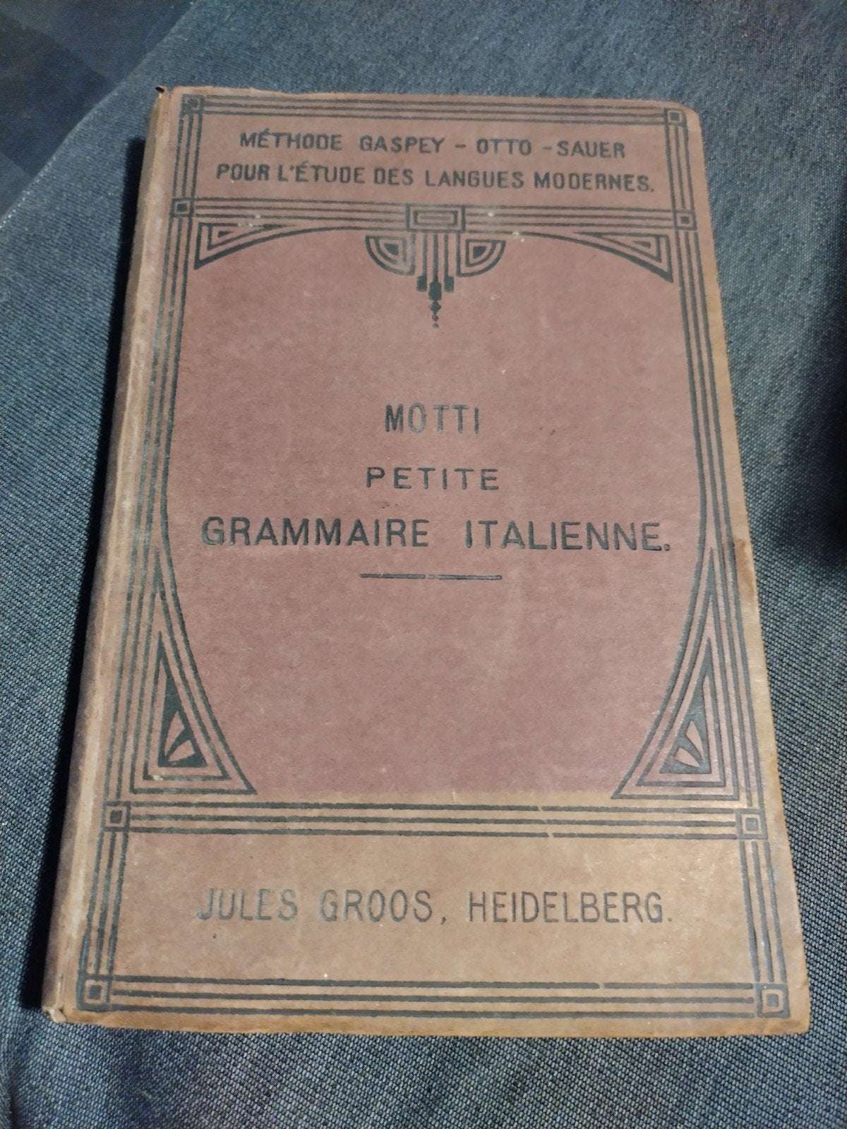 Motti: Petite Grammaire Italienne - Oude Taalstudie, Ophalen of Verzenden, Pietro Motti