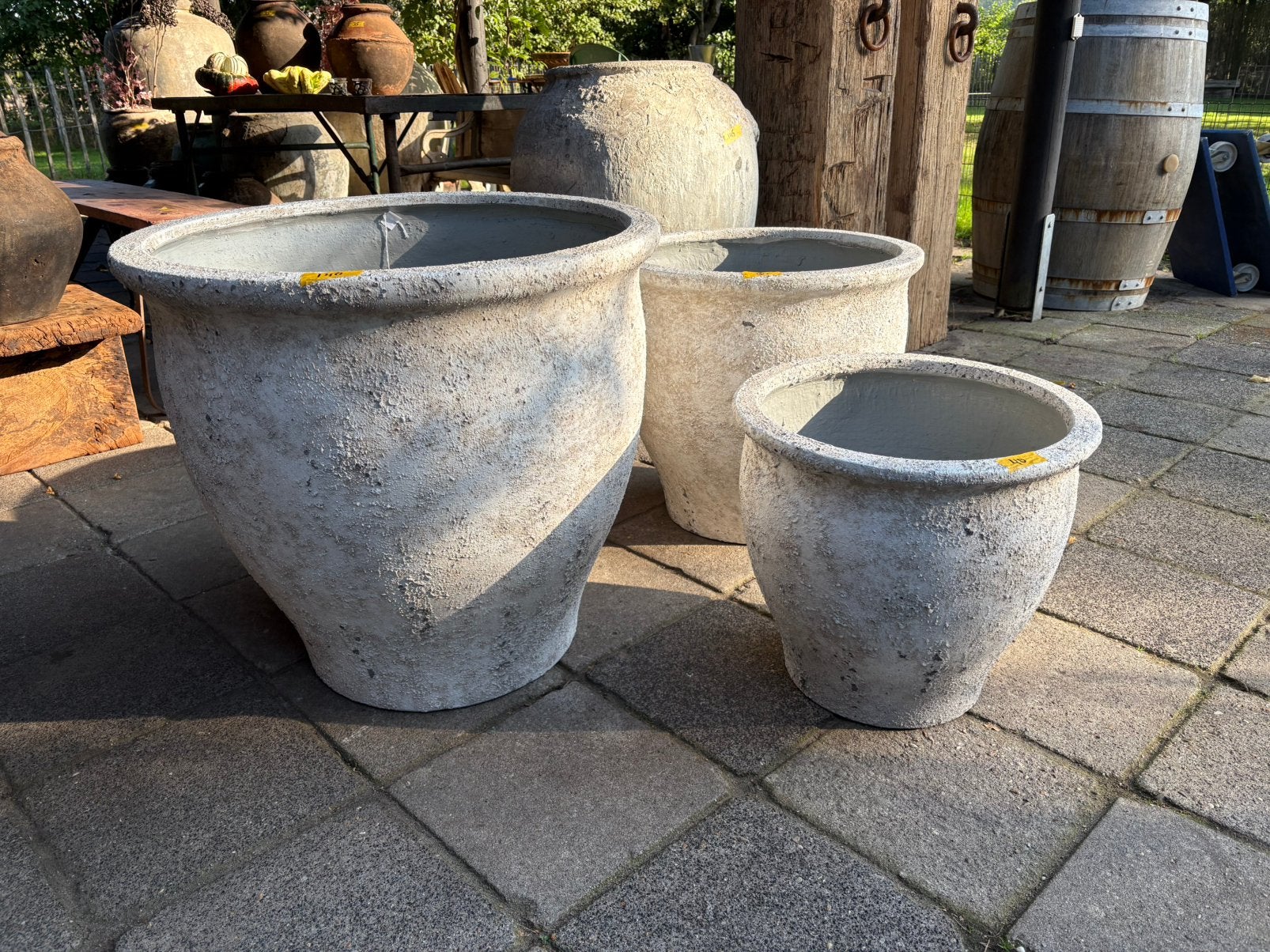 Gave nieuwe grote bloempotten, Tuin en Terras, Ophalen, Overige materialen, 40 cm of meer, Rond