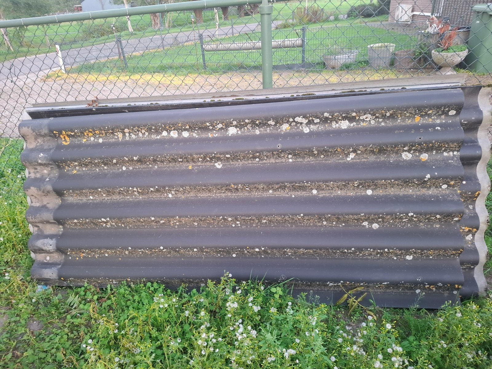 Asbestvrije cement golfplaten - diverse afmetingen, Ophalen, Overige materialen, Gebruikt, 15 m² of meer