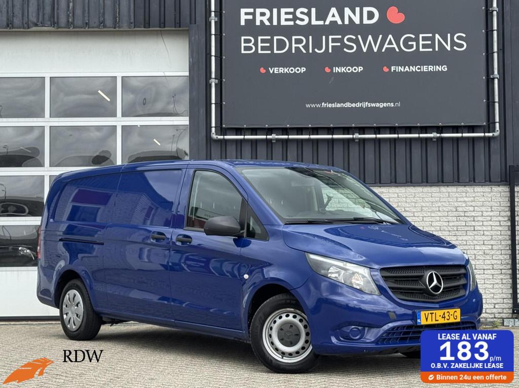 Mercedes Vito 116 CDI Extra Lang 3-Pers Trekhaak/Camera/Crui, Auto's, Automaat, Gebruikt, 4 cilinders, Blauw