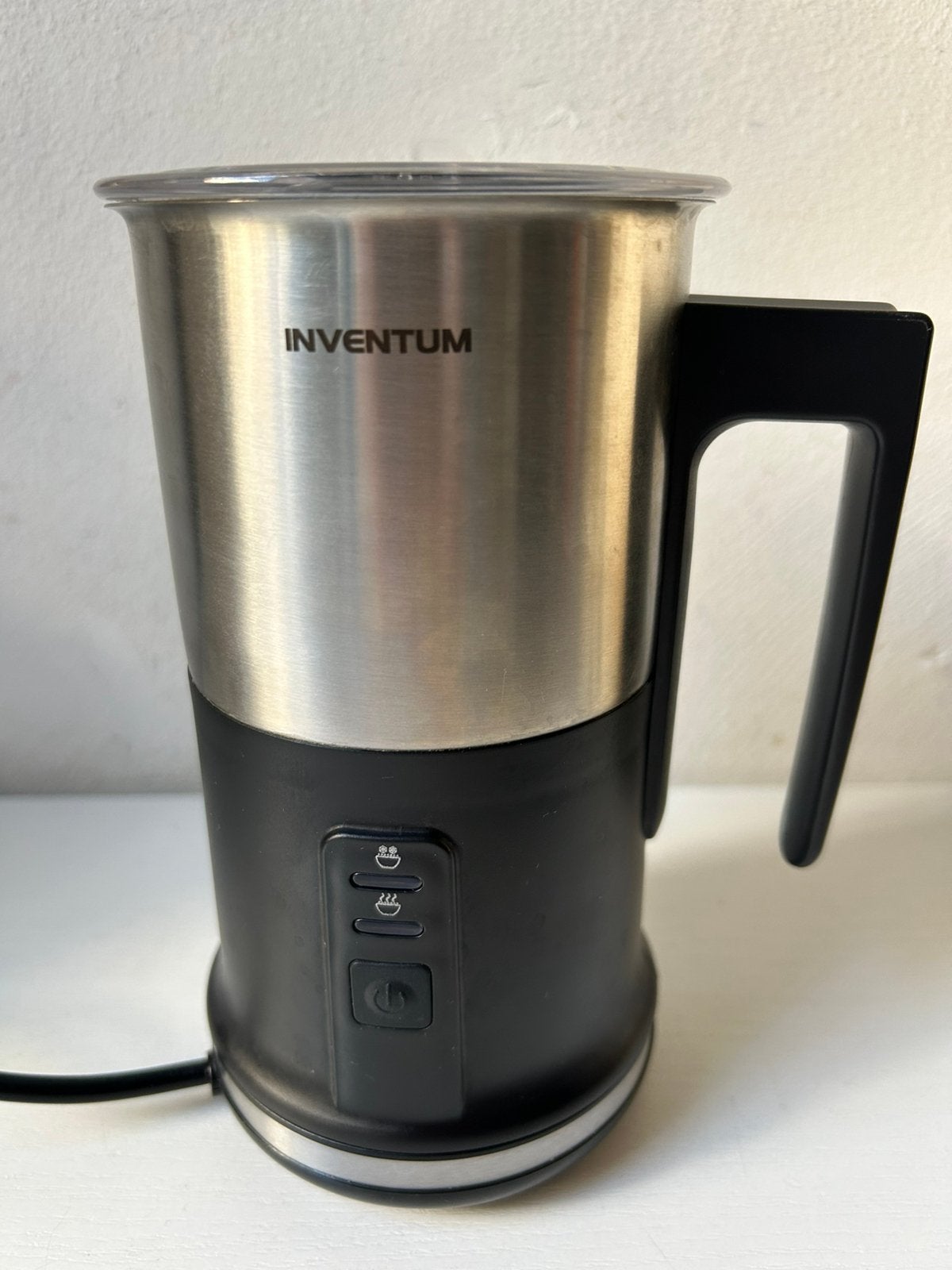 Inventum elektrische melkopschuimer / melkverwarmer – RVS, Ophalen of Verzenden, Gebruikt