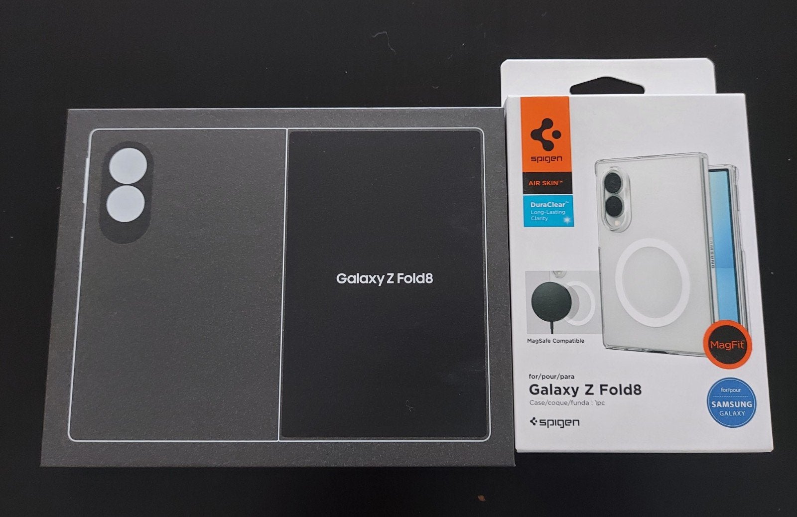 Samsung Galaxy Z Fold 8 512GB Graphite + Ottorbox en Spigen, Telecommunicatie, Zwart, Touchscreen, Zo goed als nieuw, Android OS