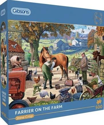 Gibsons - Farrier on the Farm - 500 stukjes, Ophalen of Verzenden, 500 t/m 1500 stukjes, Nieuw, Legpuzzel