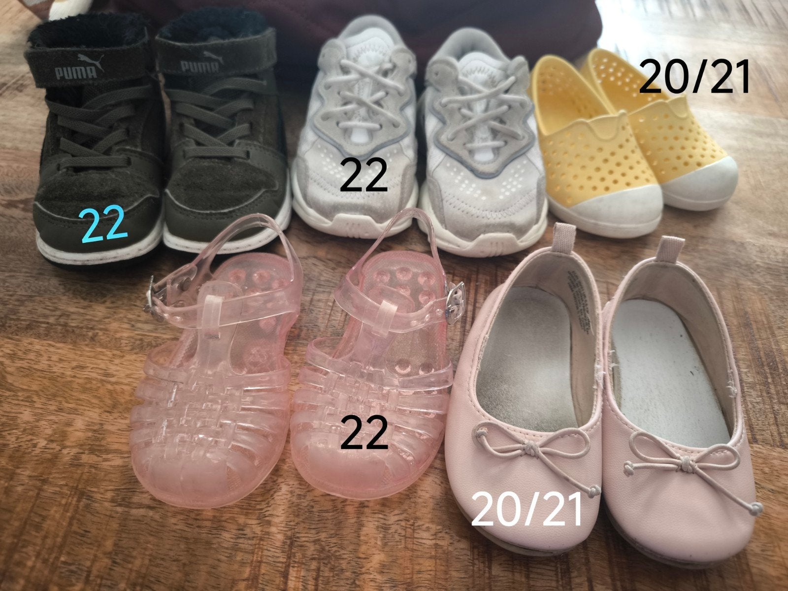 Diverse kinderschoenen - maten 20/21 en 22, Ophalen, Gebruikt, Jongen of Meisje, Schoenen