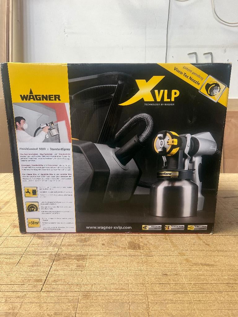 Verfspuit WAGNER FinishControl 5000 XVLP, Doe-het-zelf en Verbouw, Schildersmaterialen, Ophalen of Verzenden, Zo goed als nieuw