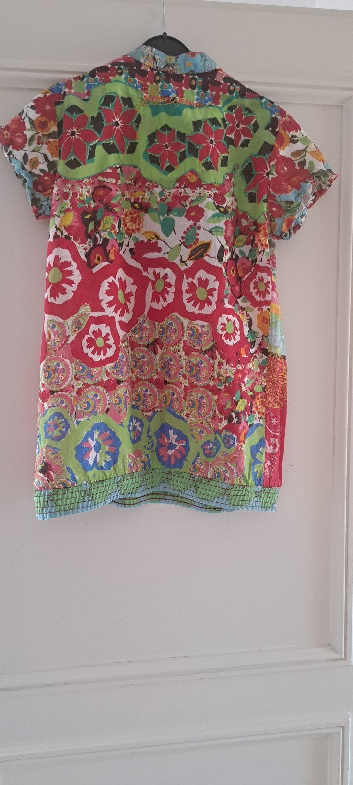 Desigual Tuniek/Blouse met Korte Mouwen - Maat M, Kleding | Dames, T-shirts, Maat 38/40 (M), Meerkleurig, Ophalen of Verzenden