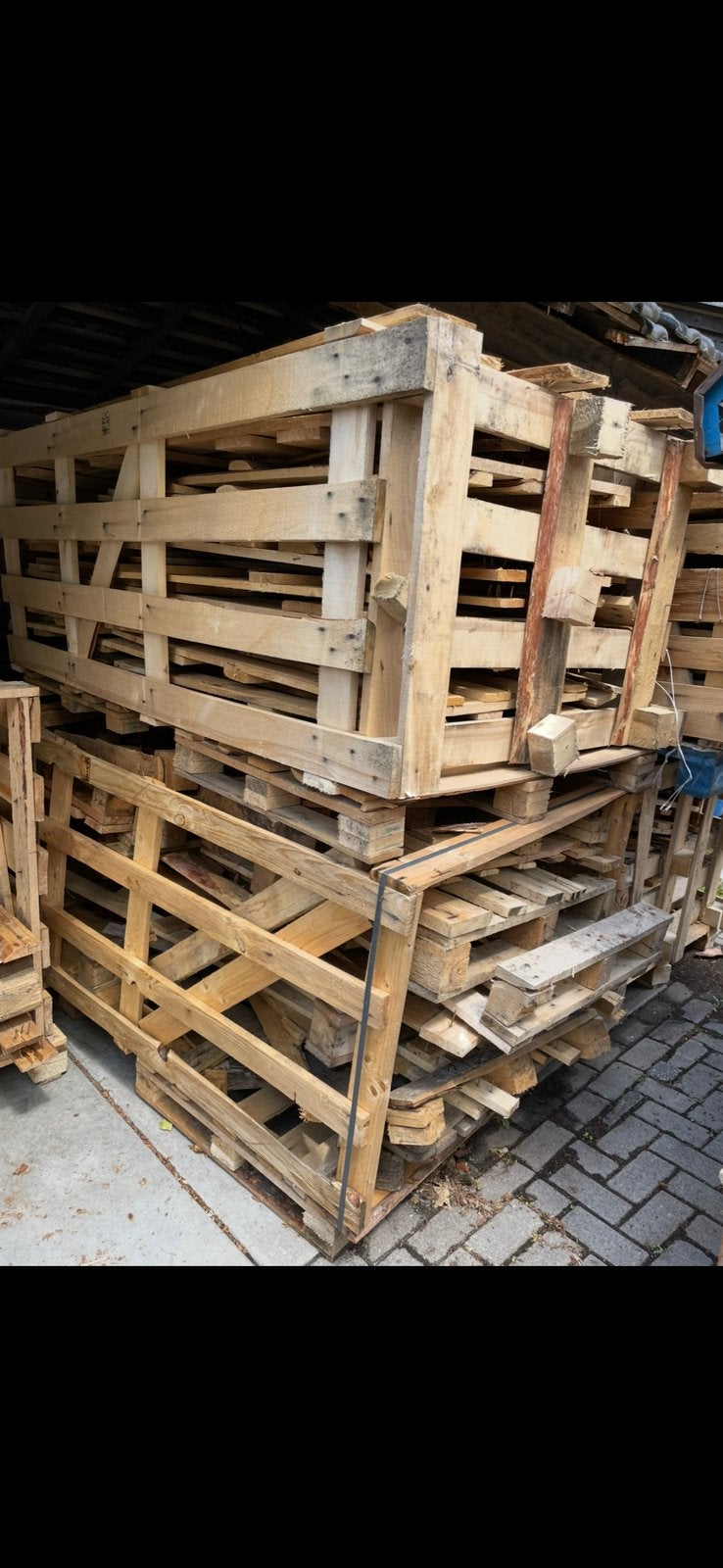 Brandhout grote boxen, Minder dan 3 m³, Ophalen