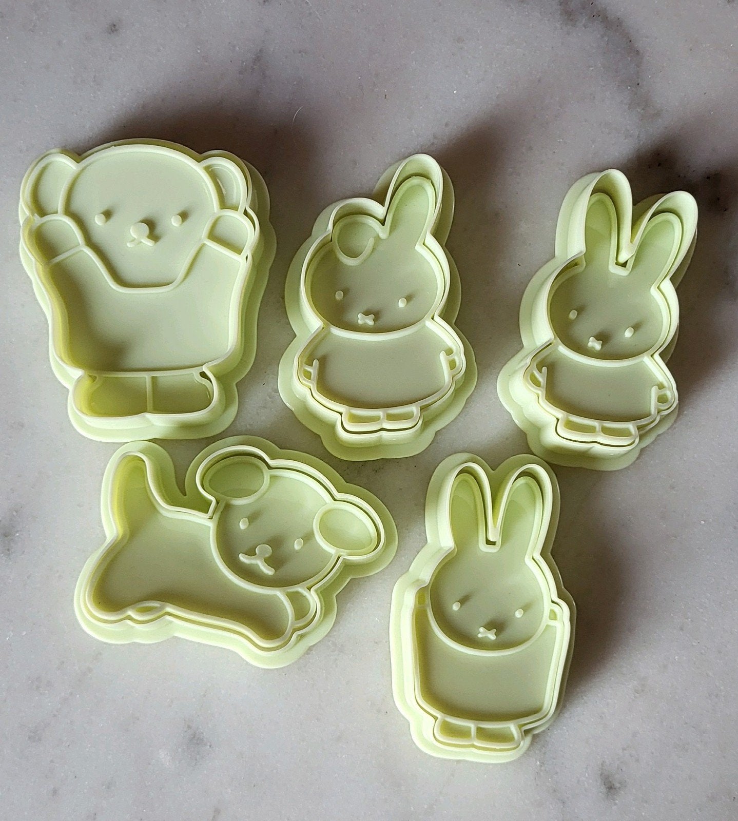 Set van 5 Nijntje (Miffy) Koekjes Uitsteekvormpjes, Overige typen, Kunststof, Nieuw, Ophalen of Verzenden