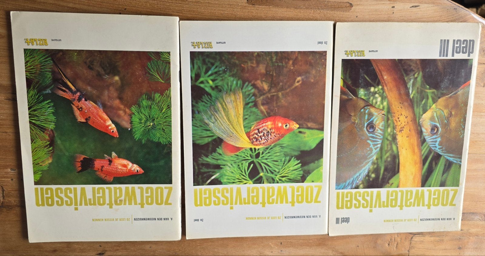 plaatjesalbum vissen, Ophalen of Verzenden, Gelezen, A. van den Nieuwenhuizen, Plaatjesalbum