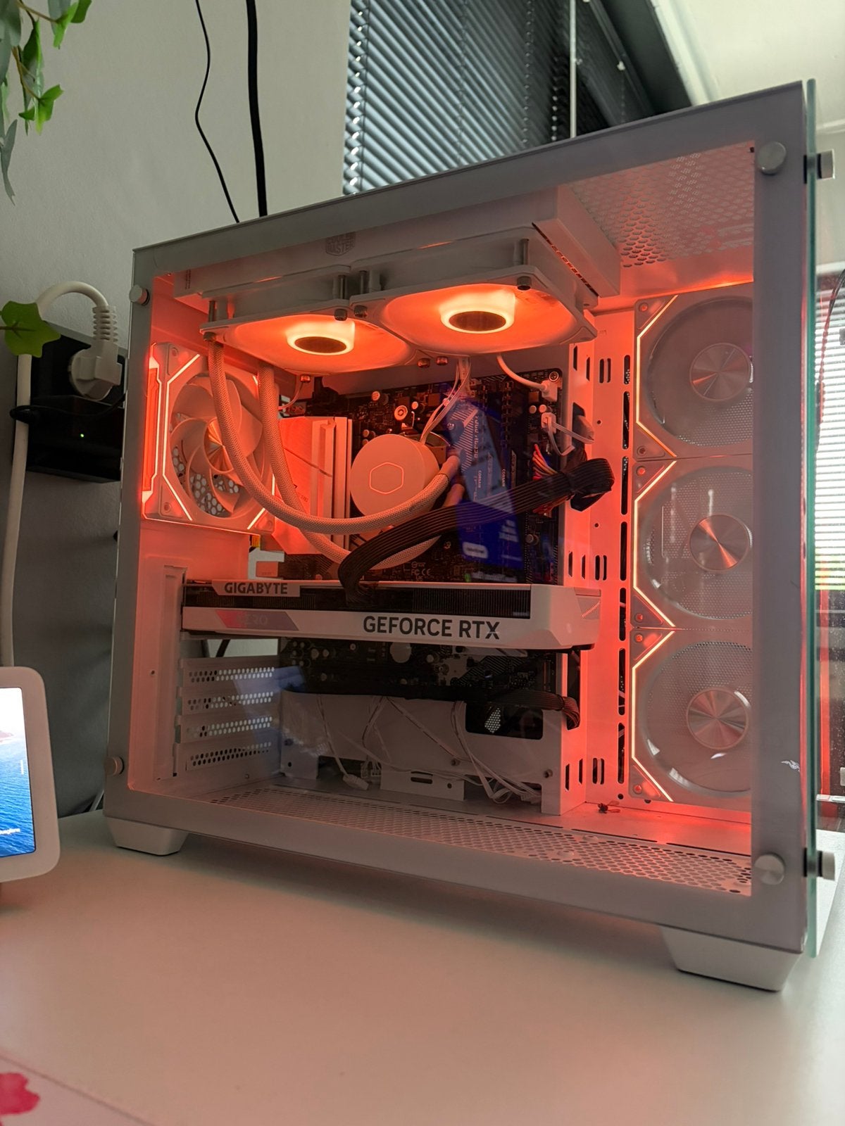 Witte Gaming PC – RGB – GeForce RTX – Watergekoeld, Computers en Software, Ophalen, Zo goed als nieuw, Gaming, SSD