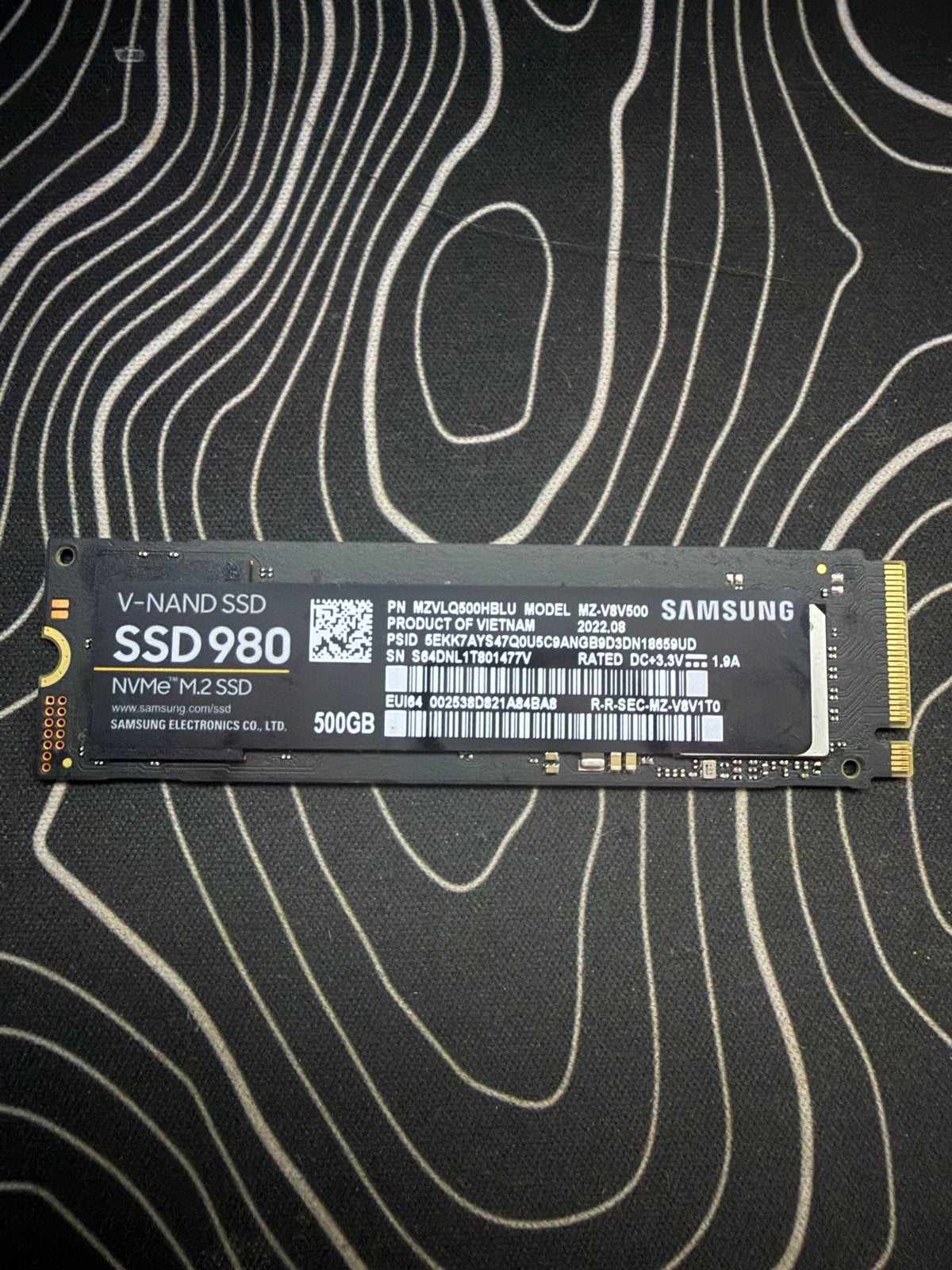 Samsung SSD 980 NVMe M.2 500GB - Zo goed als nieuw, Computers en Software, Ophalen, Intern, Server, SSD