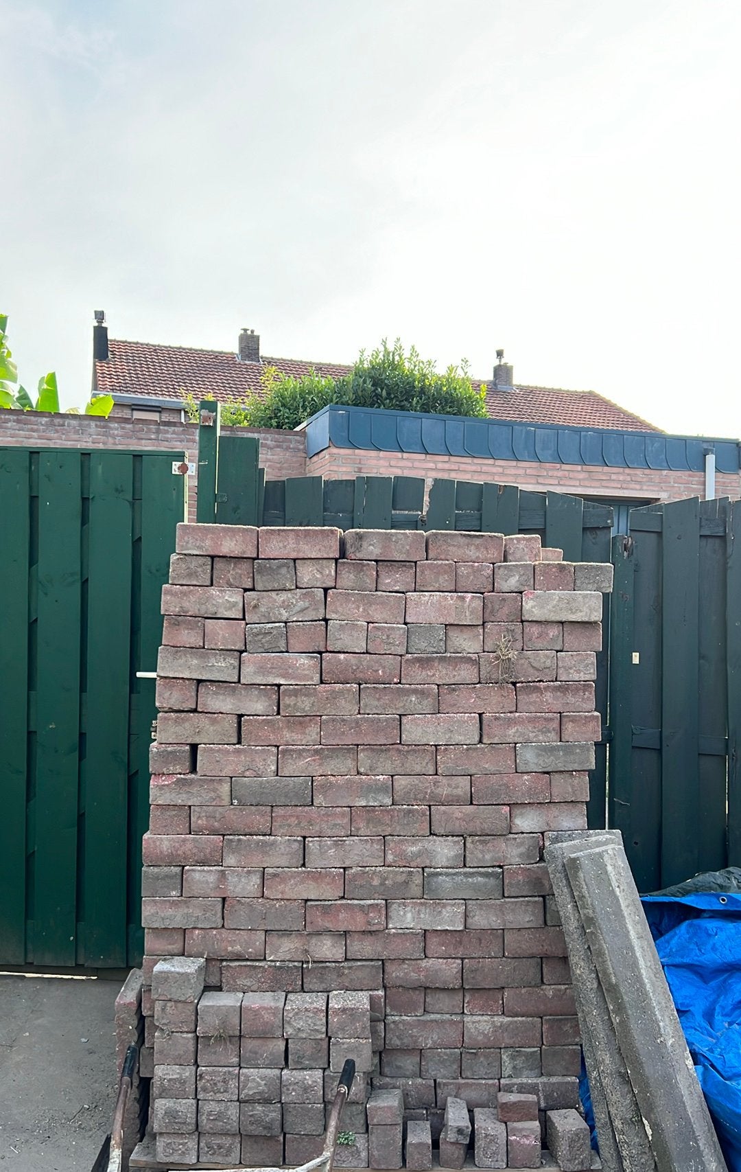 Gebruikte klinkers voor tuin of oprit, Tuin en Terras, Ophalen, Gebruikt, Klinkers, 10 m² of meer