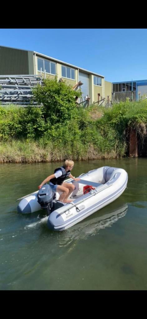 Rubbere opzet boot 270 x 153 + 6pk Yamaha motor, Watersport en Boten, Ophalen, Airdeck, Yamaha, Zo goed als nieuw
