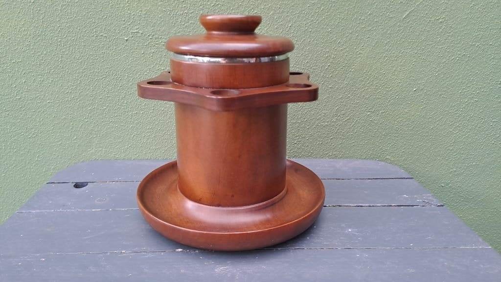 Vintage pijpenstandaard, Gebruikt, Onbekend, Ophalen of Verzenden, Sigarenbandjes