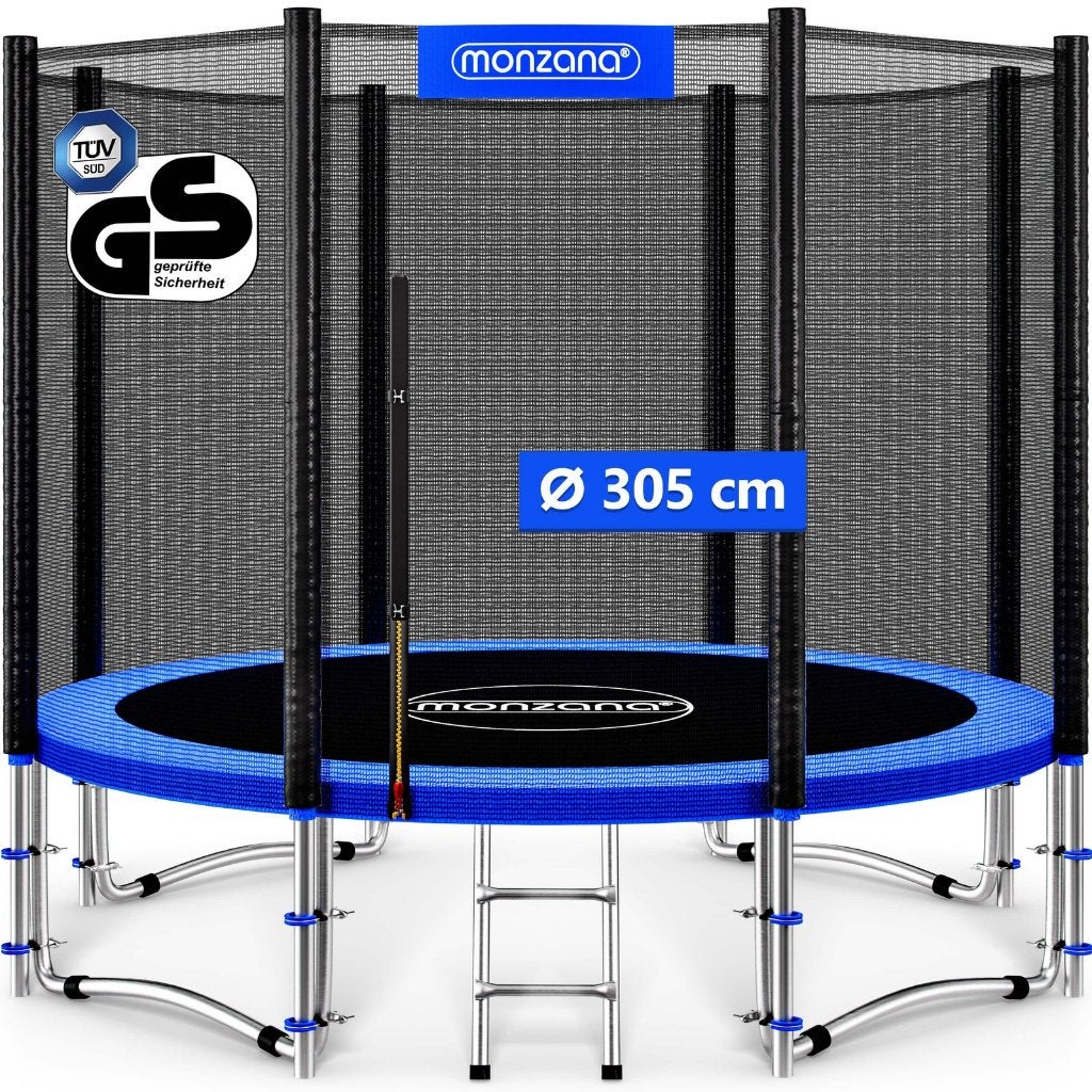 Trampoline Ø305 cm + veiligheidsnet blauw GRATIS BEZORGD!