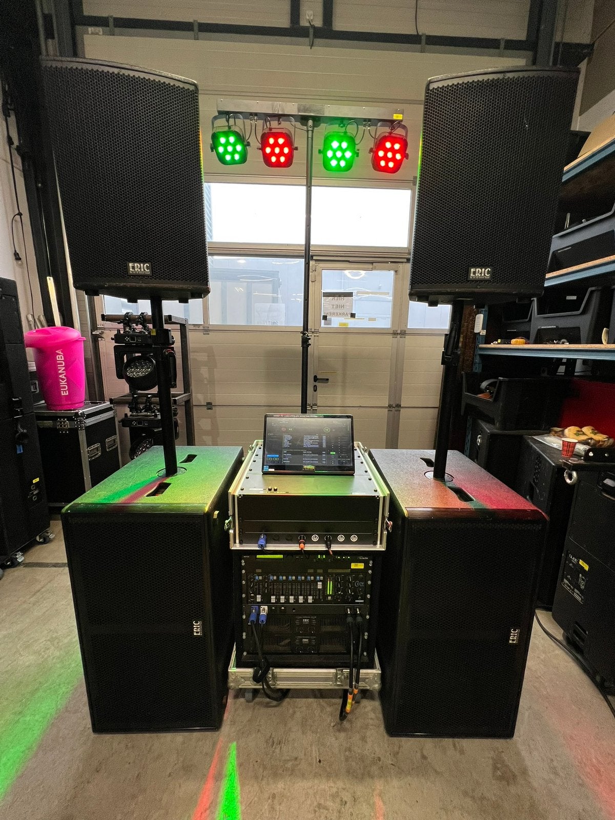 Eric audio PA compleet geluidsset speakers, Ophalen, Gebruikt, 150 watt of meer, Overige merken