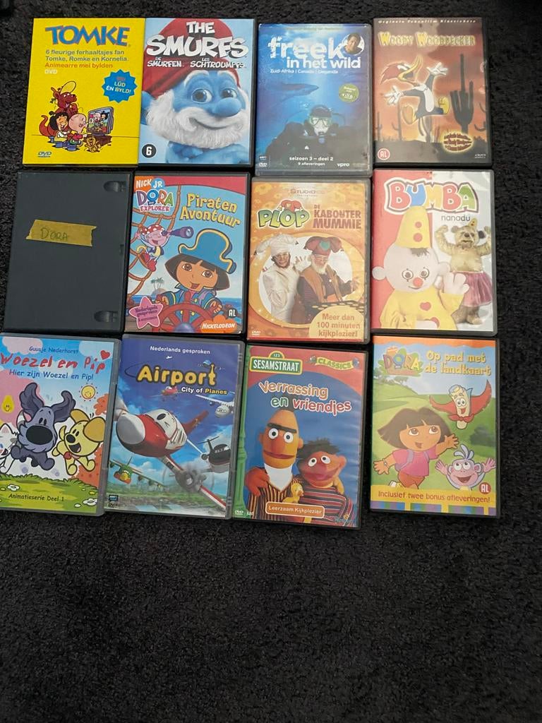 Grote collectie kinder DVD's: Dora, Smurfen, Woezel & Pip, Cd's en Dvd's, Dvd's | Kinderen en Jeugd, Alle leeftijden, Ophalen of Verzenden