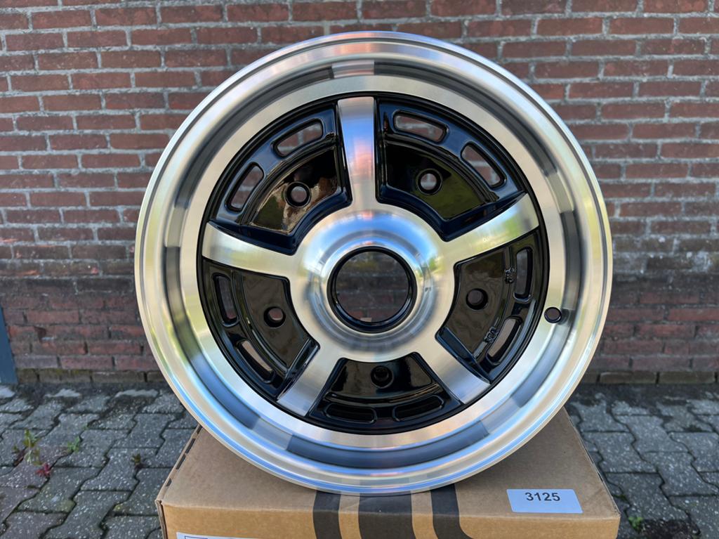 Set Sprintstar velgen VW kever/Ghia 5 x 205 gepolijst, zwart, Ophalen, 15 inch, Velg(en), Overige