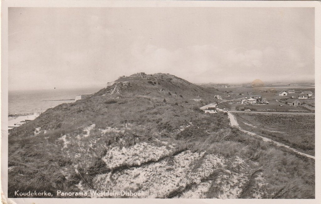 KOUDEKERKE Panorama Westduin-Dishoek 1953, Verzenden, 1940 tot 1960, Gelopen, Zeeland