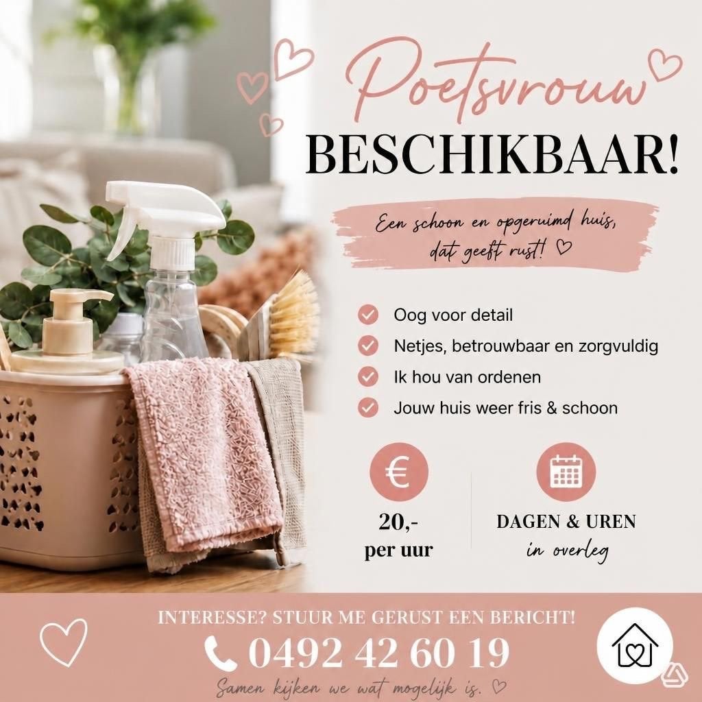 Poetsvrouw beschikbaar!, Overige niveaus, Starter, Overige vormen