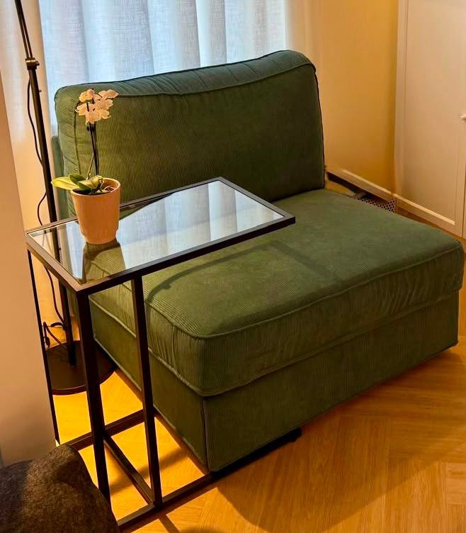 IKEA KIVIK 1-zits slaapbank + 2 hoezen – Kelinge & Tallmyra, Huis en Inrichting, Slaapkamer | Slaapbanken, Ophalen, Zo goed als nieuw