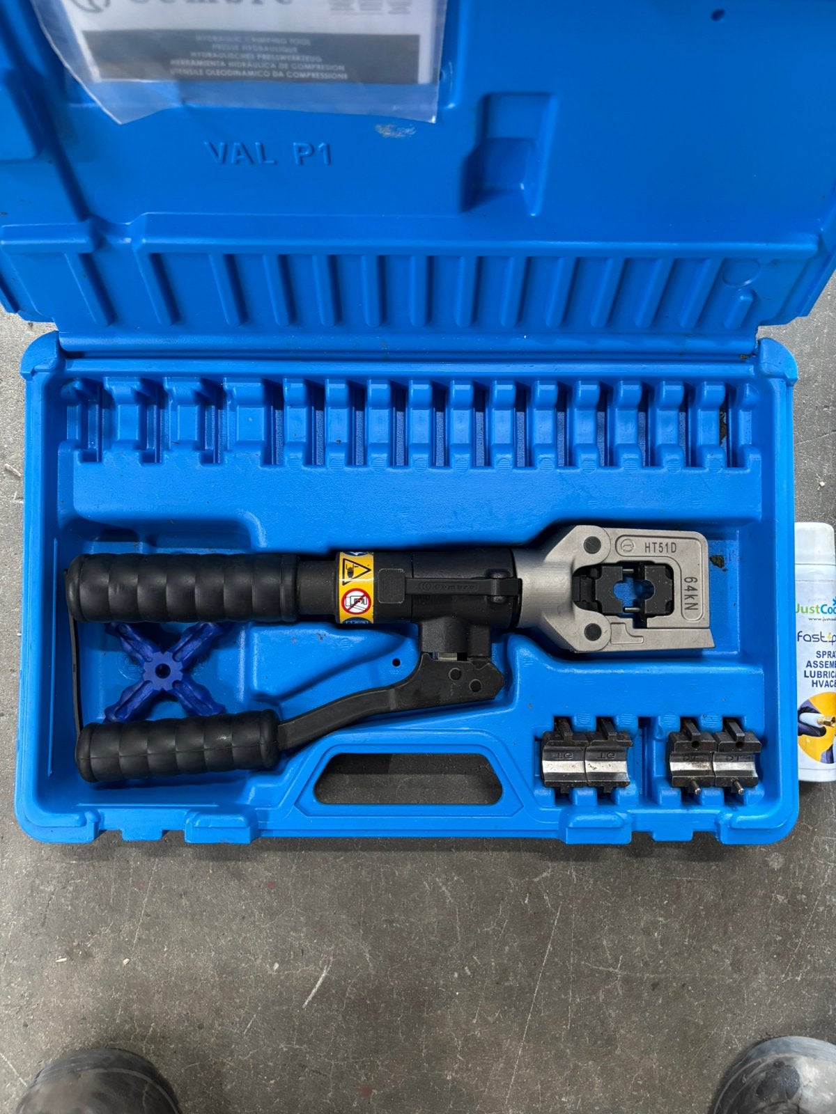 Cembre ht51d inclusief toebehoren voor fast pipe systeem, Ophalen of Verzenden, Zo goed als nieuw