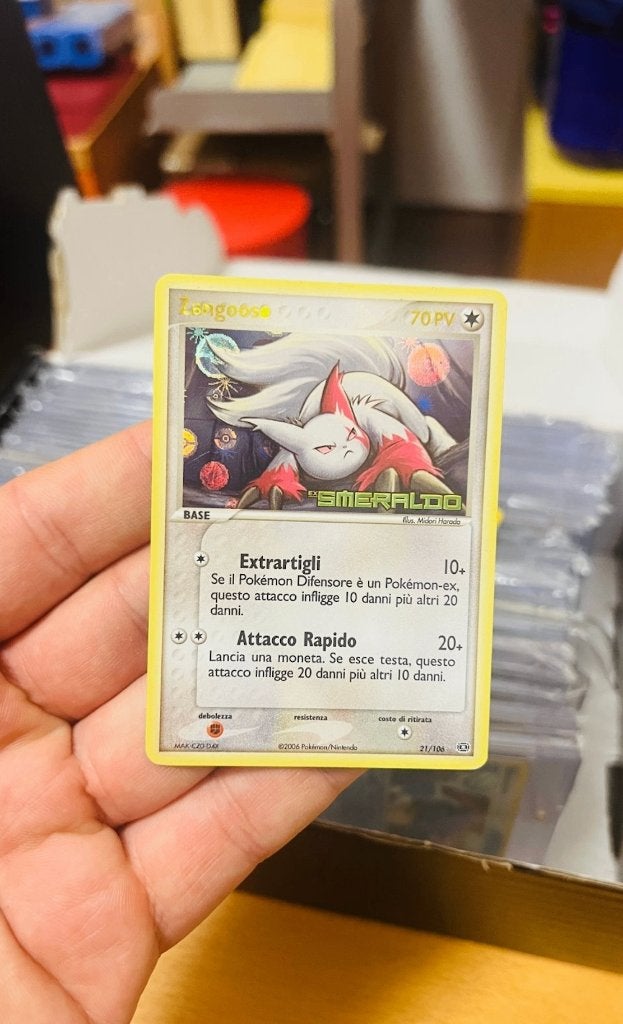 Zangoose 21/106 Reverse Holo Stamped Pokemon, Hobby en Vrije tijd, Verzamelkaartspellen | Pokémon, Verzenden, Zo goed als nieuw