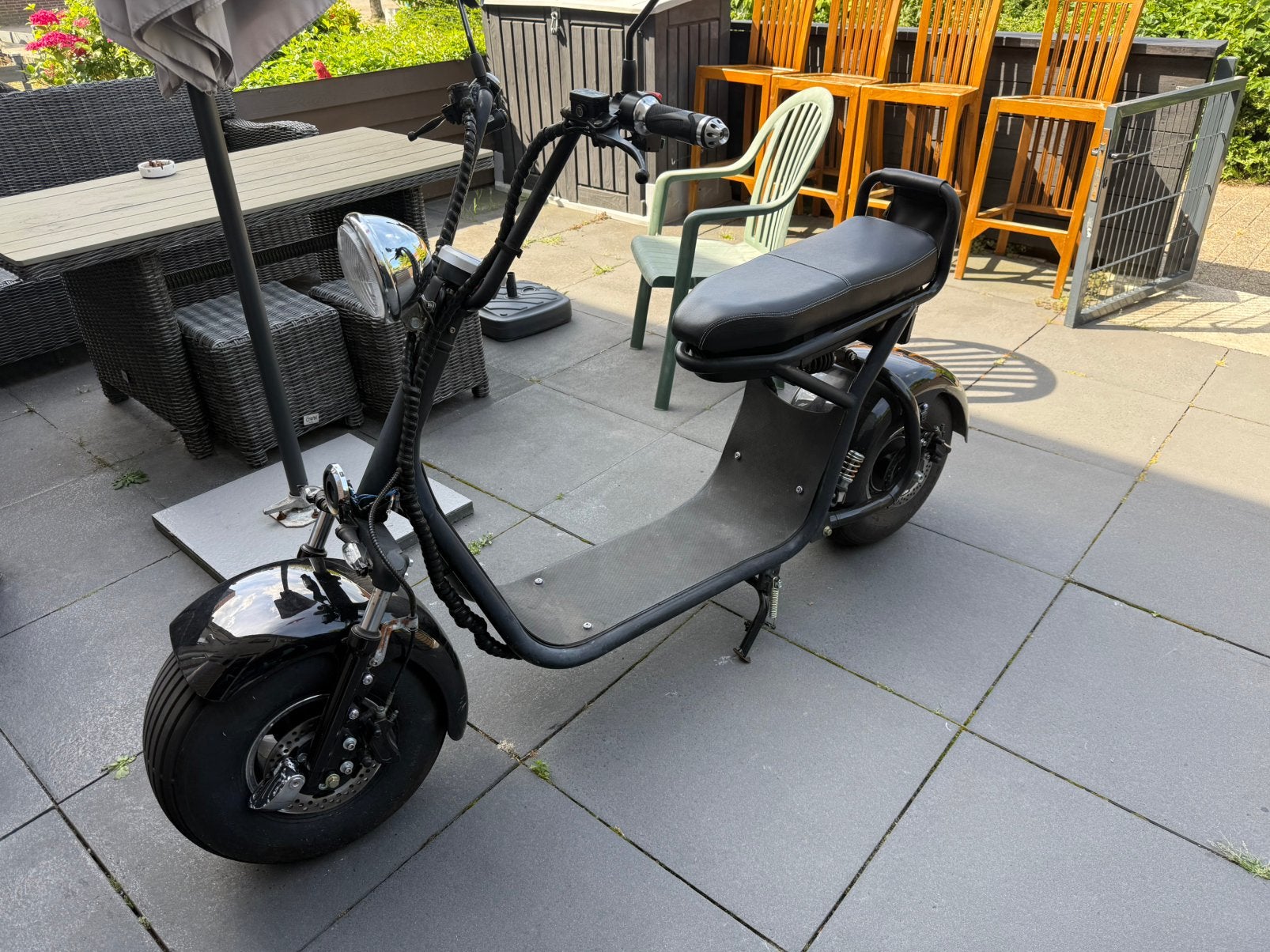Escooter blauw kenteken, Fietsen en Brommers, Snorfietsen en Snorscooters, Ophalen, Zo goed als nieuw, Elektrisch, Overige merken