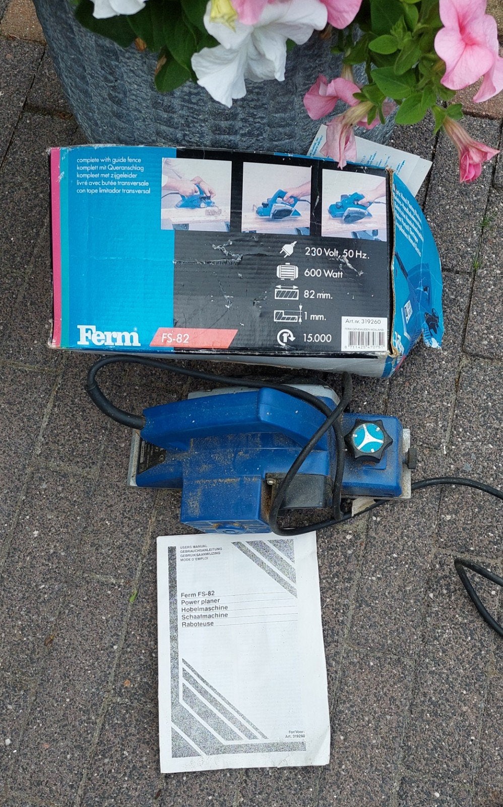 Ferm FS-82 elektrische schaafmachine 600W, Ophalen