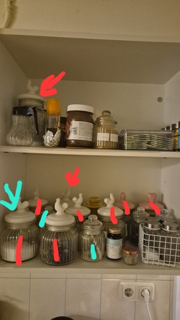 Voorraadpotten, Voorraadpot, Ophalen, Zo goed als nieuw, Glas