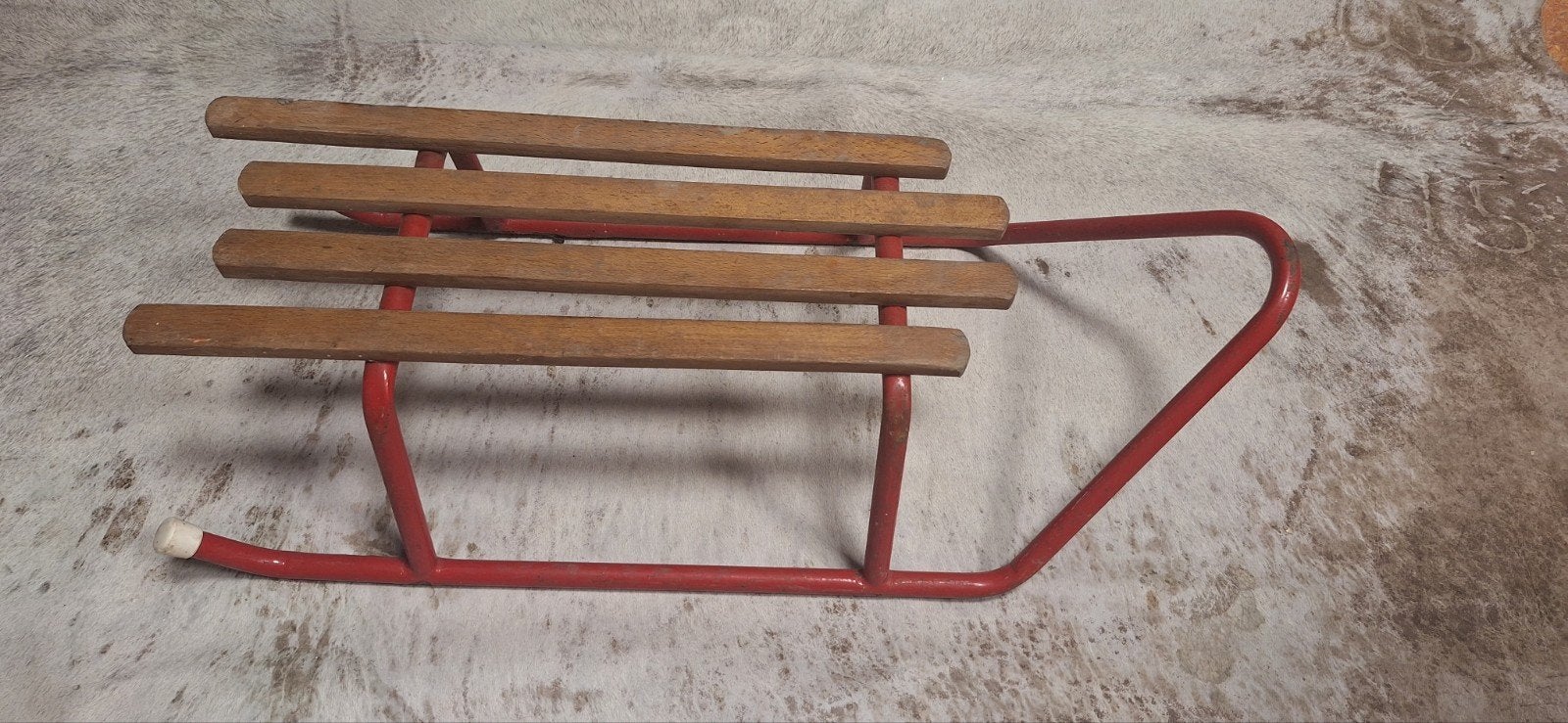 slee. vintage. retro. rood, Ophalen, Gebruikt, Hout