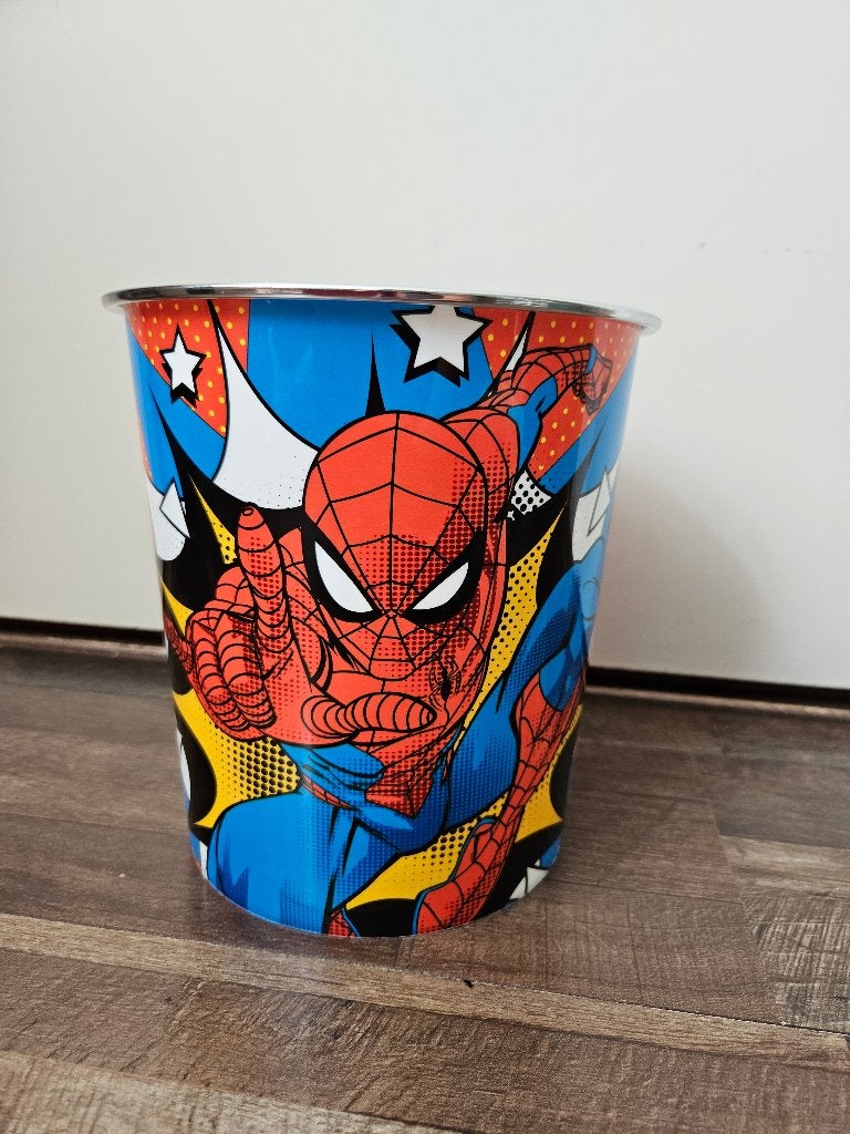 Spiderman prullenbak., Ophalen, Kunststof, Zo goed als nieuw, Minder dan 10 liter