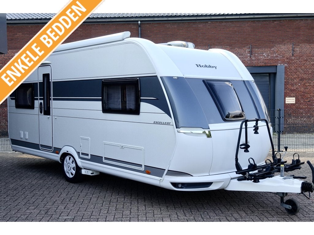 Hobby Excellent 540 UL Mover Luifel Fietsrek Schotel Vol, Rondzit, Hobby, Schokbreker, Bedrijf