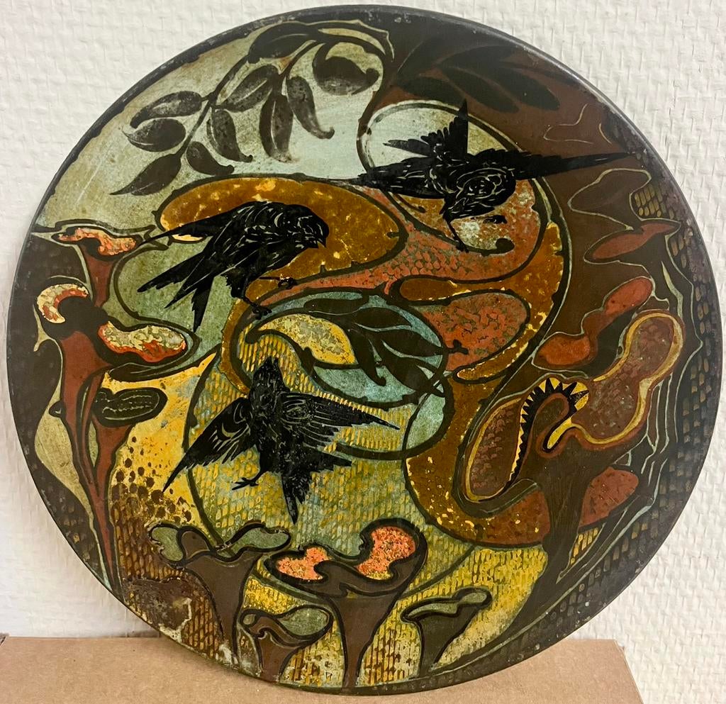Art Nouveau bord, Ophalen of Verzenden