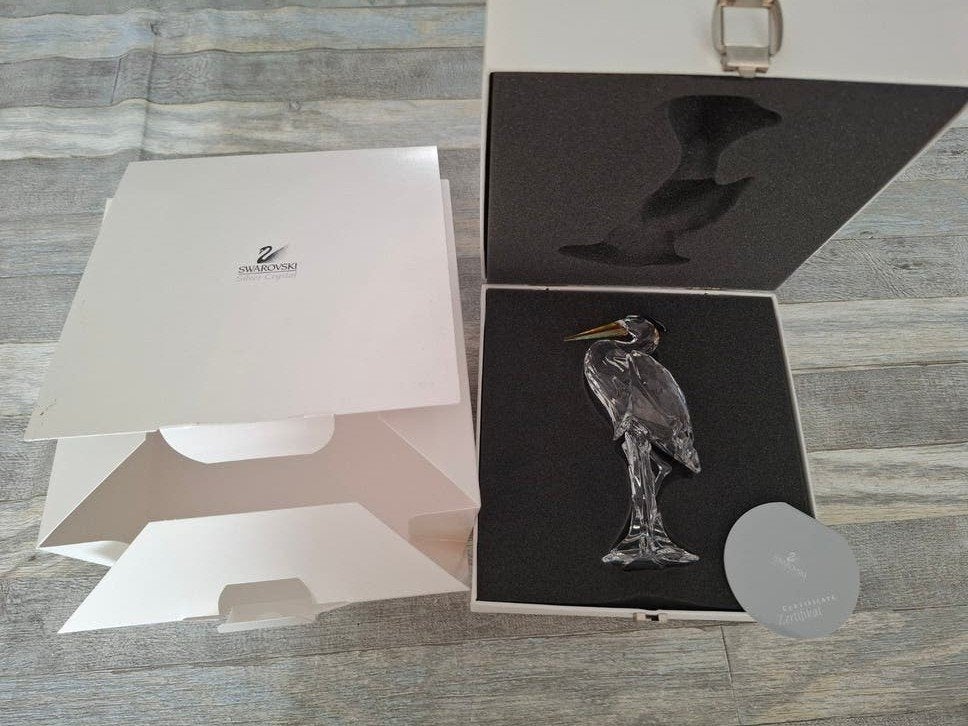 Swarovski reiger, Ophalen of Verzenden, Zo goed als nieuw, Figuurtje