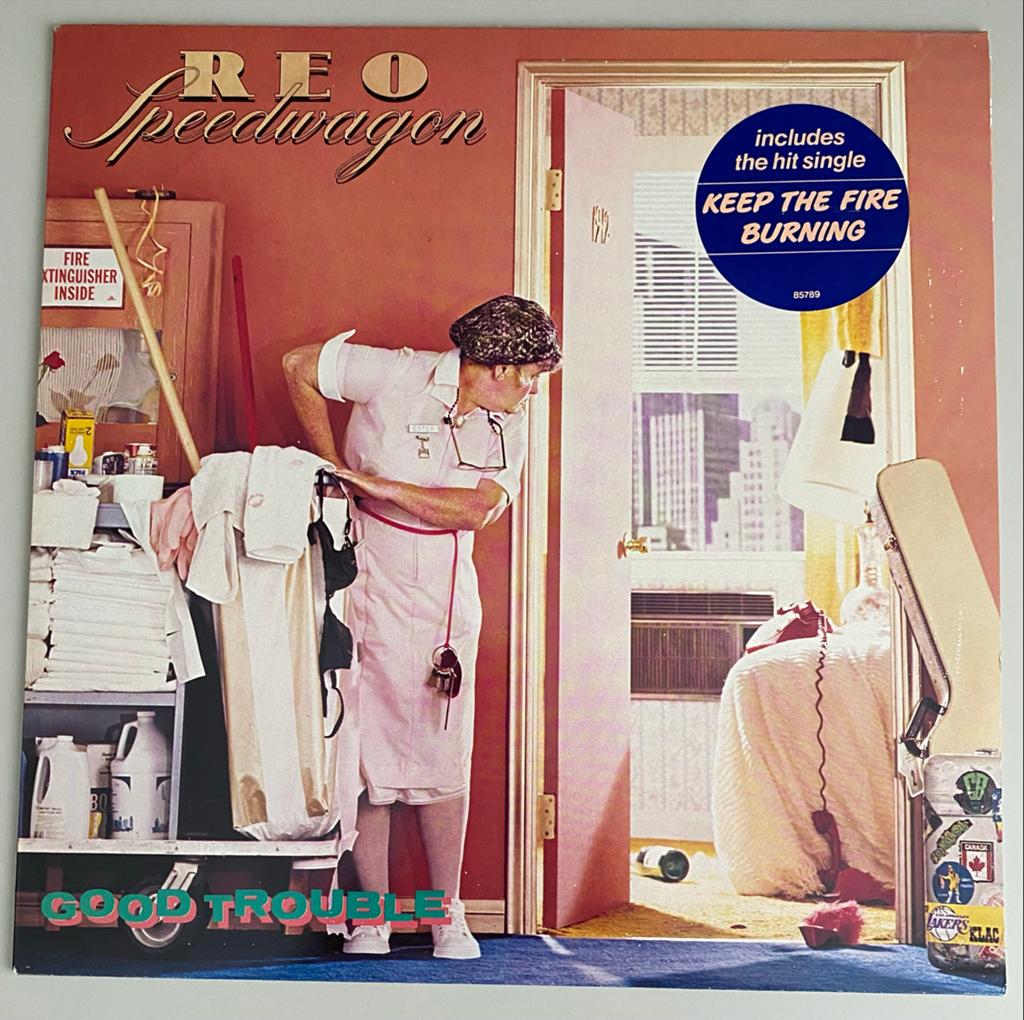 REO Speedwagon - Good Trouble LP (1982) met hit single, Inclusief binnenhoes, Ophalen, Gebruikt, 12 inch