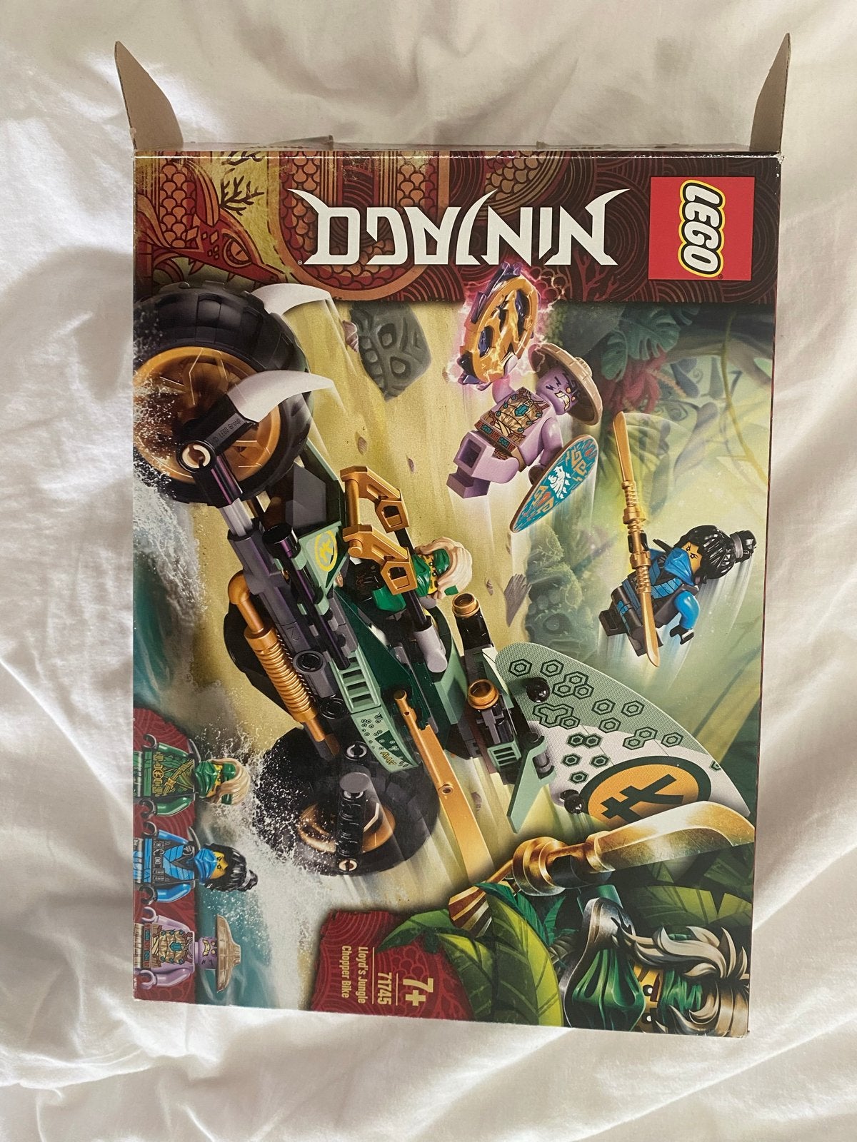 LEGO Ninjago 71745 Lloyd’s Jungle Chopper Bike compleet, Ophalen, Lego, Zo goed als nieuw, Compleet