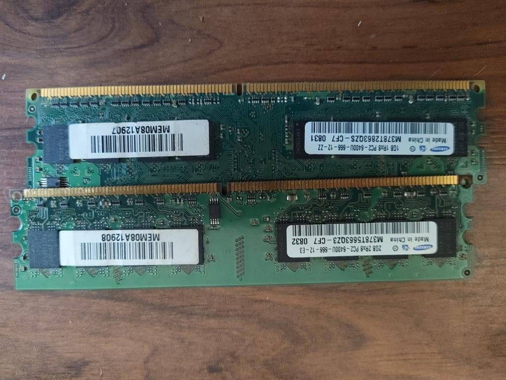 Samsung DDR2 RAM Geheugenmodules - 1GB en 2GB, Computers en Software, Gebruikt, Server, Ophalen of Verzenden, DDR2
