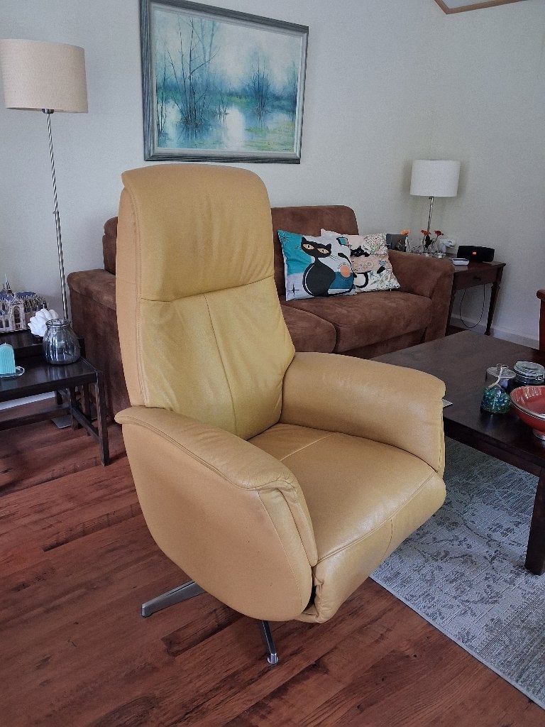 Relaxfauteuil Prominent, Ophalen, Gebruikt, Minder dan 75 cm, Leer