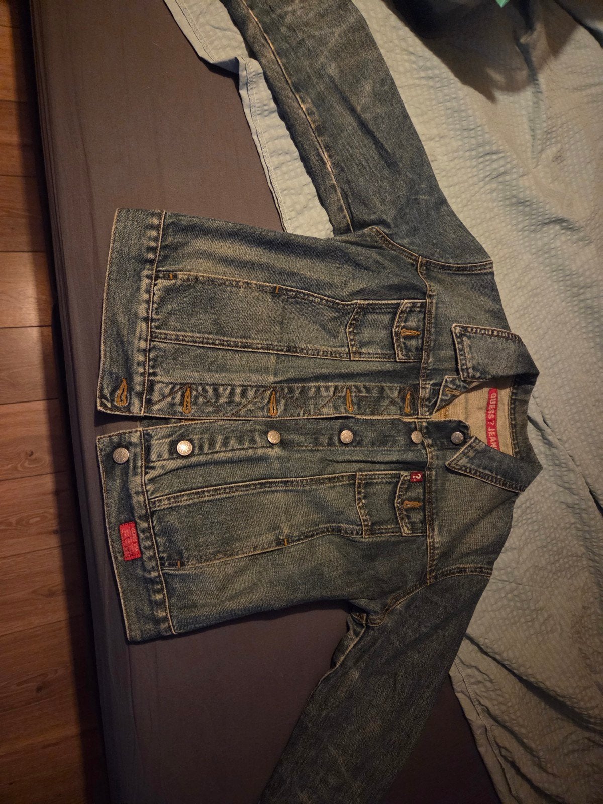 Guess spijkerjas L, Maat 38/40 (M), Guess, Blauw, Ophalen of Verzenden