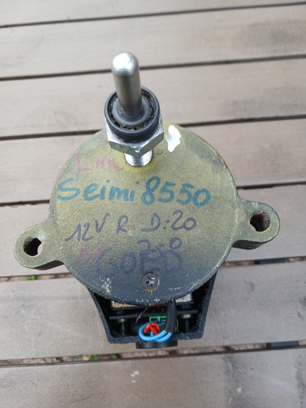 Ruitenwiissermotor Seimi 8550 12V R.D.20, Watersport en Boten, Ophalen of Verzenden, Gebruikt, Motor en Techniek