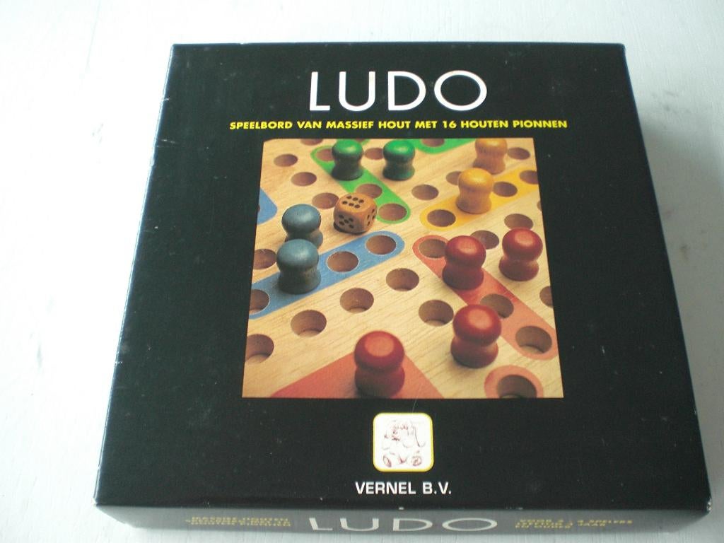 Nieuw houten bordspelletje LUDO (17 x 17cm), Kinderen en Baby's, Speelgoed | Houten speelgoed, Verzenden, Nieuw, Overige typen