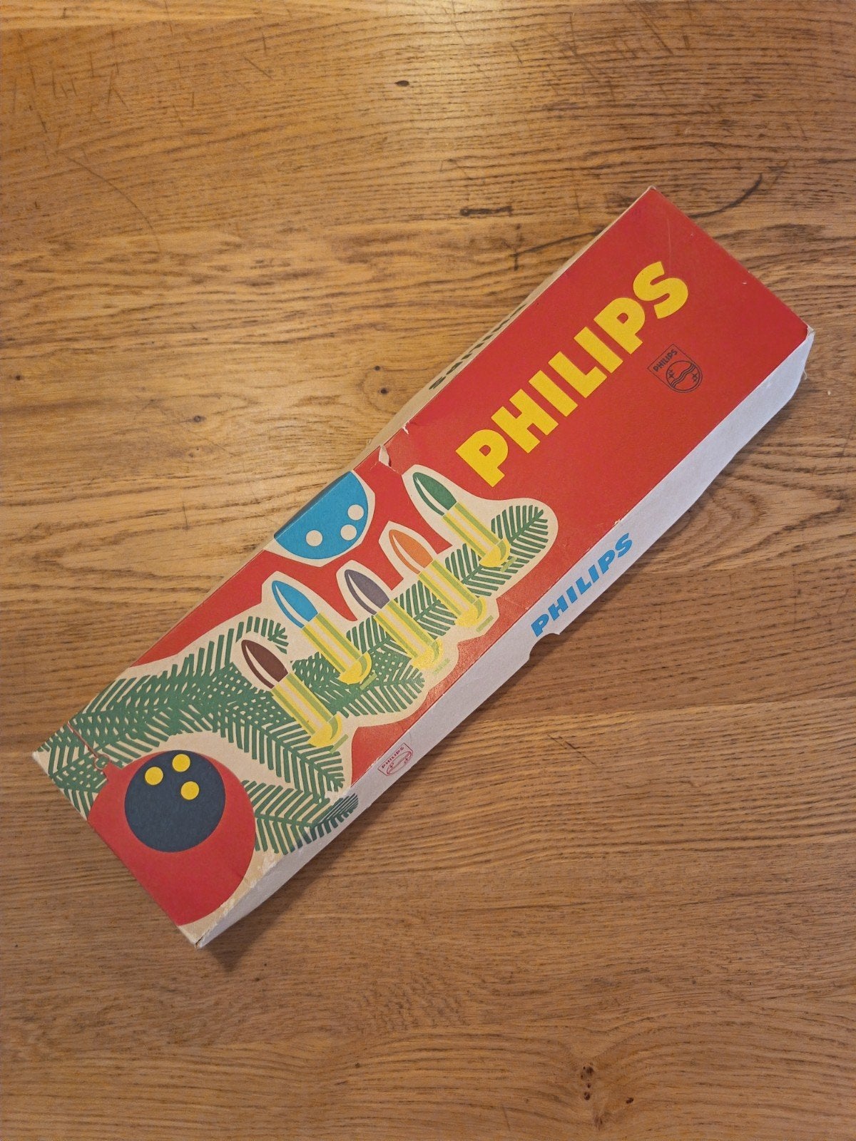 Vintage Philips Kerstverlichting - Kleurrijke Kaarslampjes, Vintage, Gebruikt, Meerkleurig, Kunststof