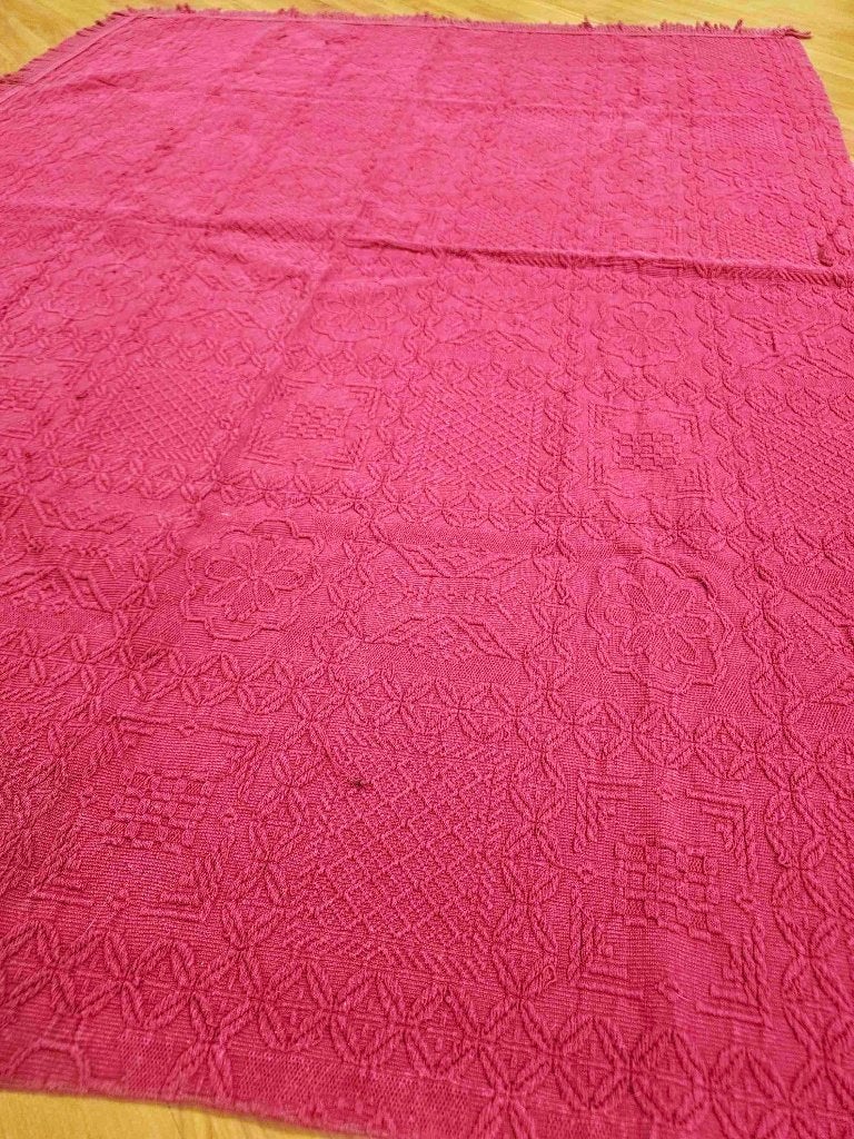 Magenta rode sprei 116/142, Gebruikt, Eenpersoons, Etten-Leur, DJT@dejuistetoon.eu