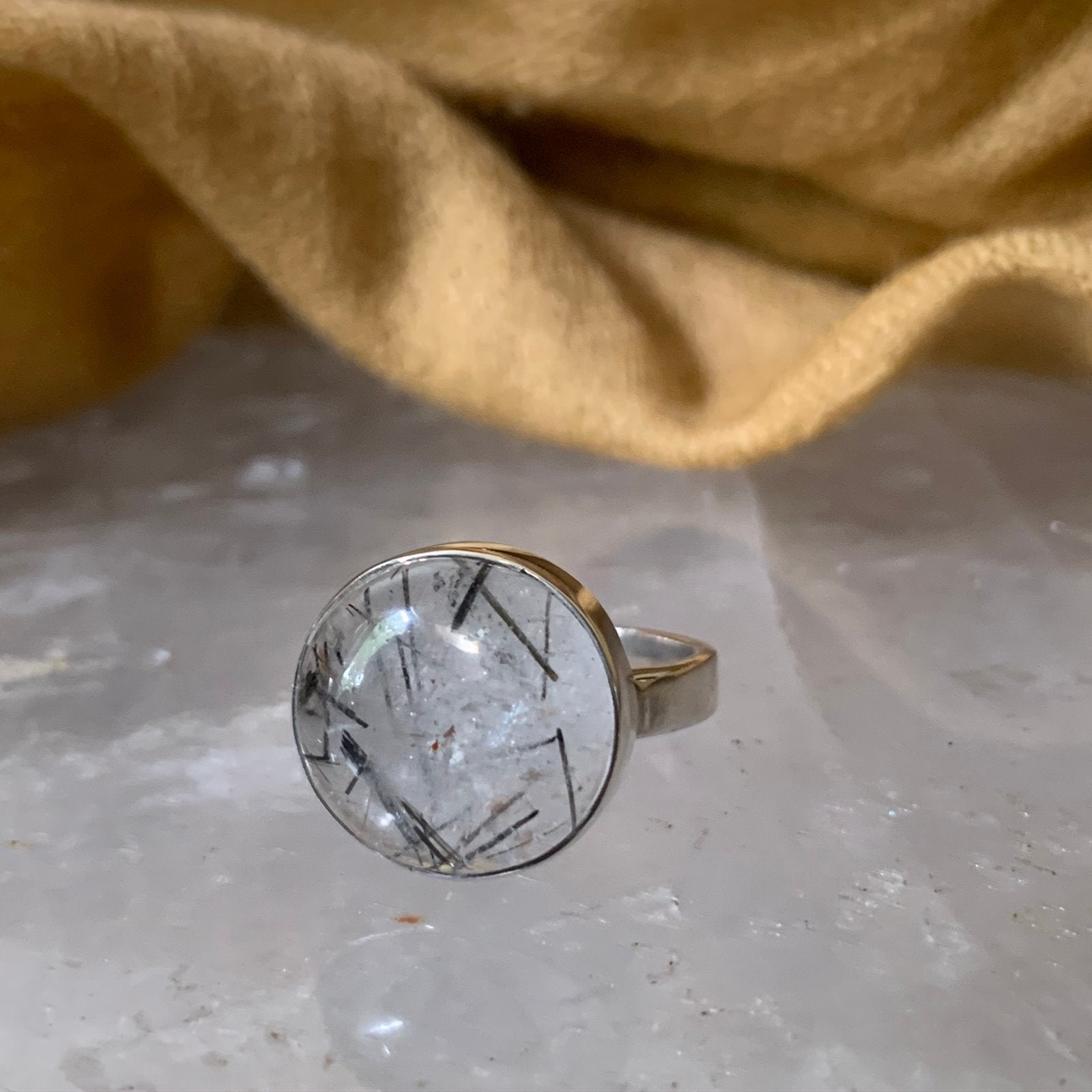 Toermalijn ruw geel tsilaisiet beschermt geluk vreugde magie, Sieraden, Tassen en Uiterlijk, Ringen, Nieuw, Ophalen of Verzenden